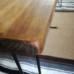 木製折りたたみテーブル 50×100cm 4枚目の画像