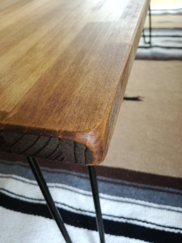 木製折りたたみテーブル 50×100cm 4枚目の画像