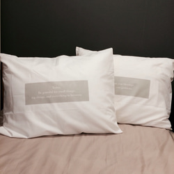 Hello's ピローケース 枕カバー 2枚セット シーツ ベッドカバー ロゴ