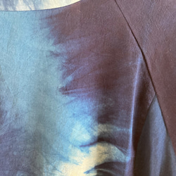 本藍染7分袖ラグランブラウス（COTTON１００％） 5枚目の画像
