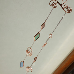 銅線とガラスの壁飾り01 4枚目の画像