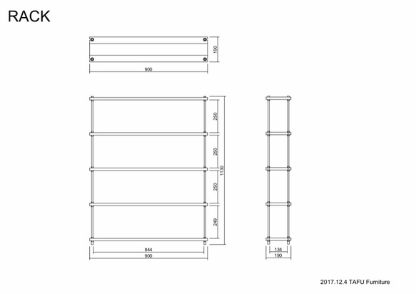 【オーダーメイド】わちゃ様専用　棚板間隔が自由に変えられる パイン材のフリーラック シルバー 2枚目の画像