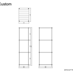 【オーダーメイド/棚板追加】kaerurup様専用　棚板間隔が自由に変えられる パイン材のフリーラック シルバー 2枚目の画像