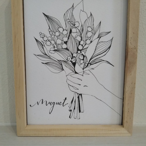 絵画 。壁掛け絵☆【きれいな白いスカートの女性が色とりどりの