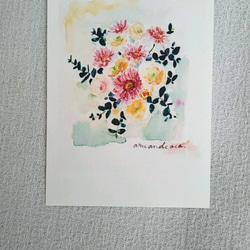 ✣ rose　花柄　ポストカード4枚セット✣ 3枚目の画像