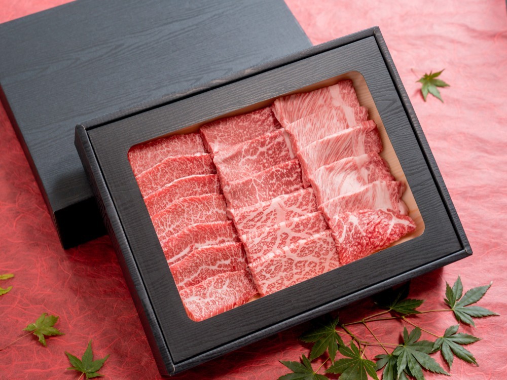 【バレンタイン・プチギフトにも】A5ランク黒毛和牛焼肉豪華4種盛り高級ギフト箱入り