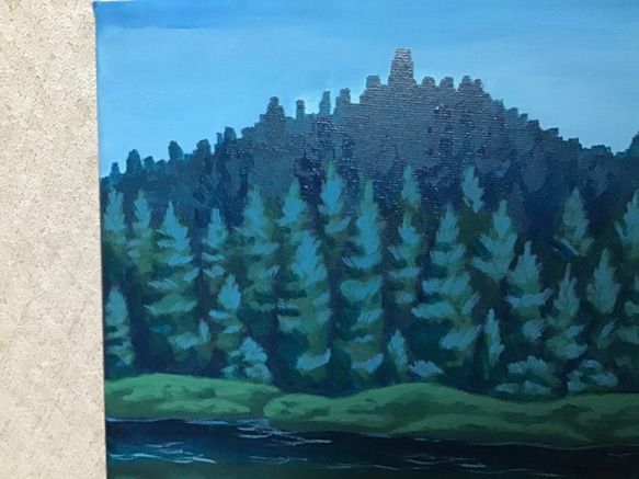 アートパネル　河童と森の湖 3枚目の画像