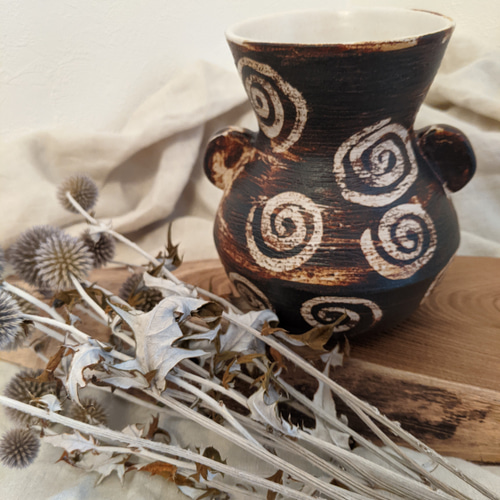 縄文土器 風　花器　花瓶　鉢 縄文土器 風 花器 花瓶 鉢 縄文土器 風 花器 花瓶 鉢 縄文土器オブジェ（深