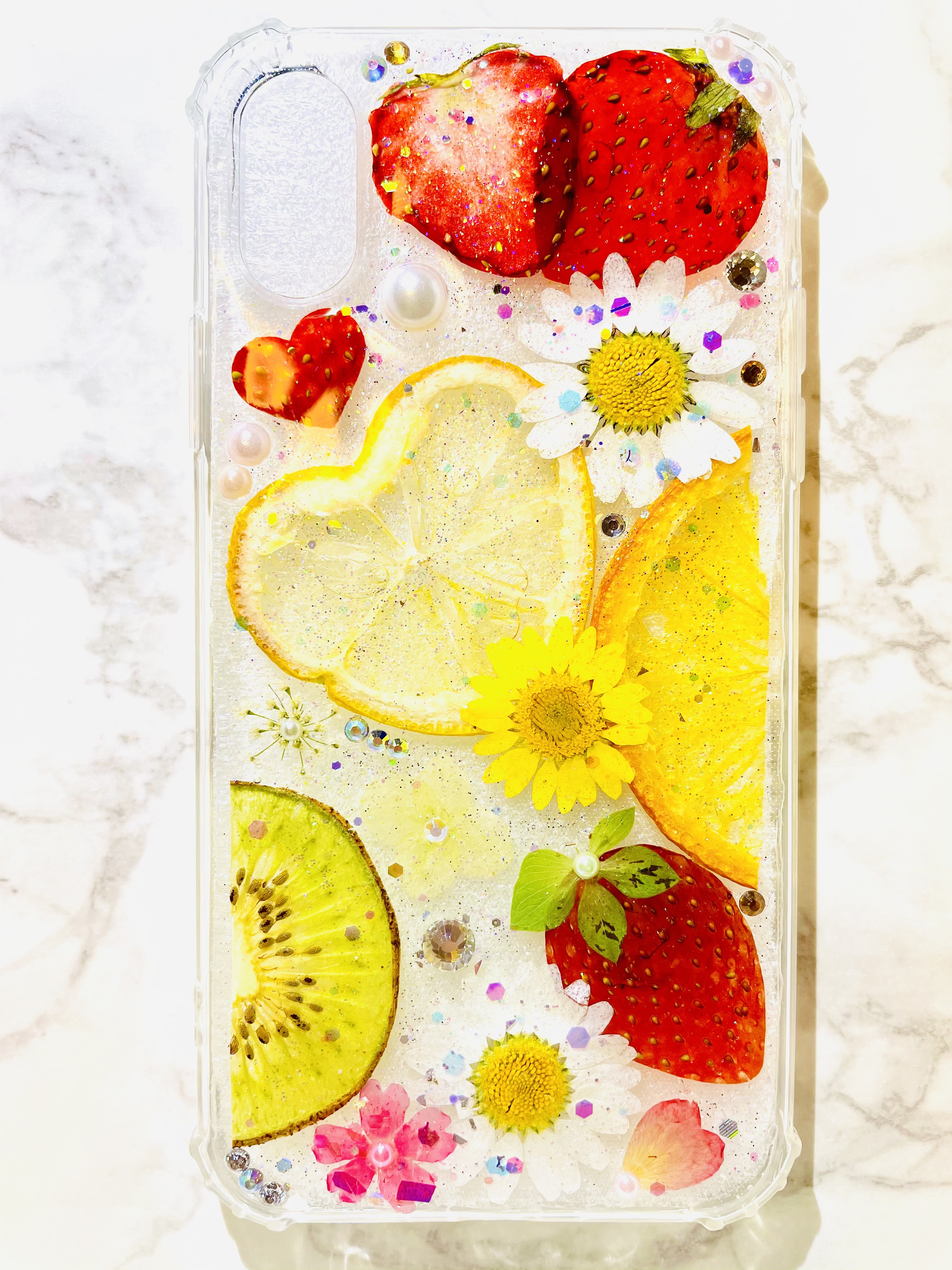 iPhoneケース､iPhoneカバー､押し花ケース､押し花､スマホケース､押し  