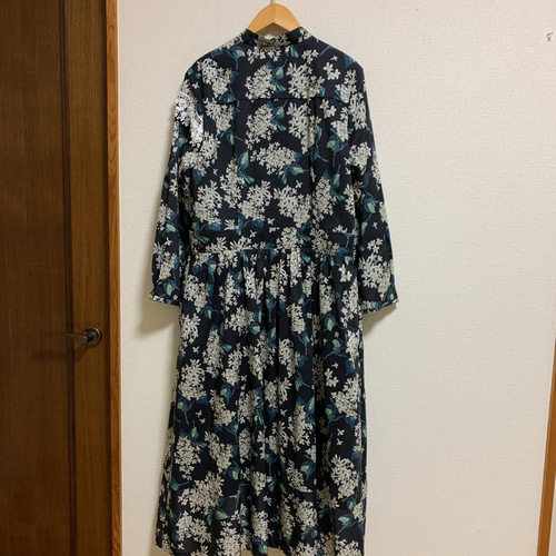 リバティ生地ハンドメイドワンピース-アーカイブライラック ワンピース  