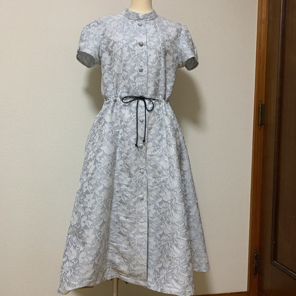 ハンドメイド作家 onomatopee 前開きワンピース ハンドメイド  