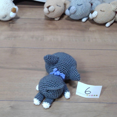 送料無料】お眠ねこさんの編みぐるみ⑥ あみぐるみ hiro3163 通販