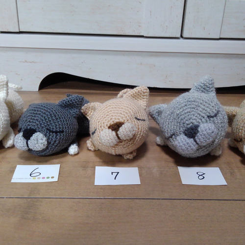 グレー猫さん（with friend）のあみぐるみ あみぐるみ・黒猫さん ♡ by Smiling * | JAPAN HANDMADE Auction