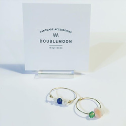 【14Kgf】 DOUBLEMOON BIRTH STONE//LINK ACCESSORY誕生石のアクセサリー参考価格 5枚目の画像