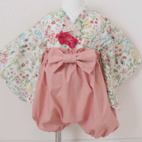 再販ベビー袴70～80cm(お食い初め・百日祝いに) ベビー服