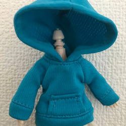 オビツ11 パーカー turquoise 1枚目の画像