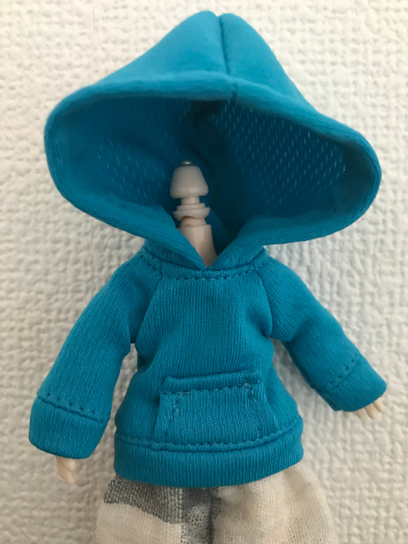 オビツ11 パーカー turquoise 1枚目の画像