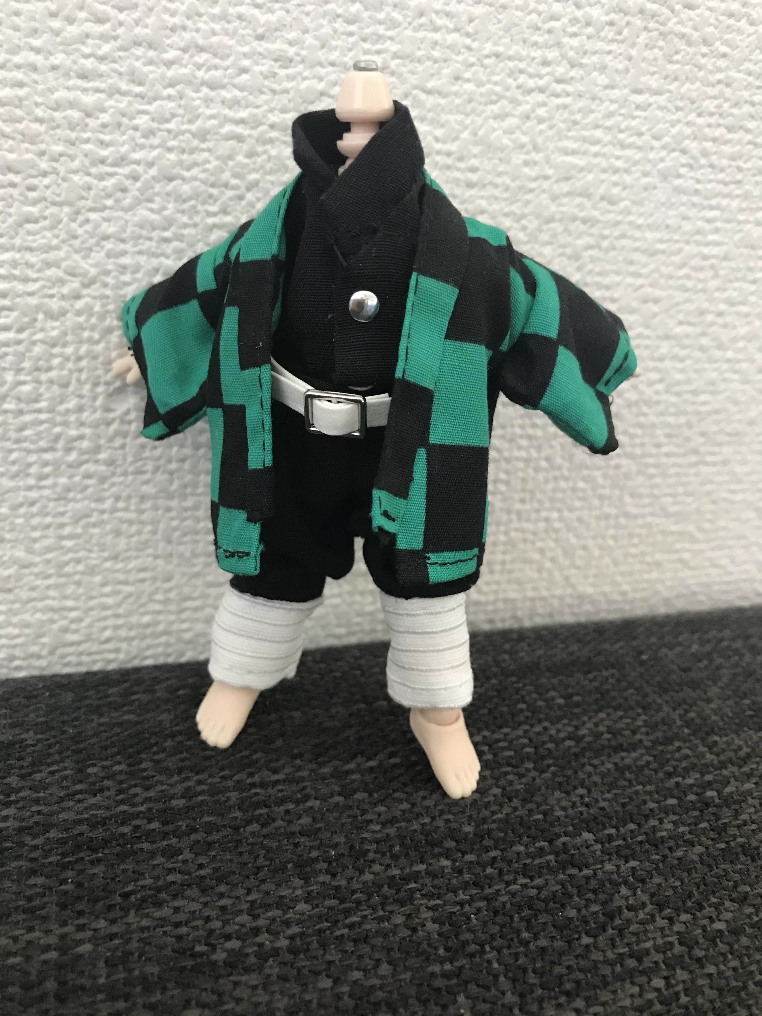 オビツ11  学ラン上下&革ベルト　羽織り4点セット