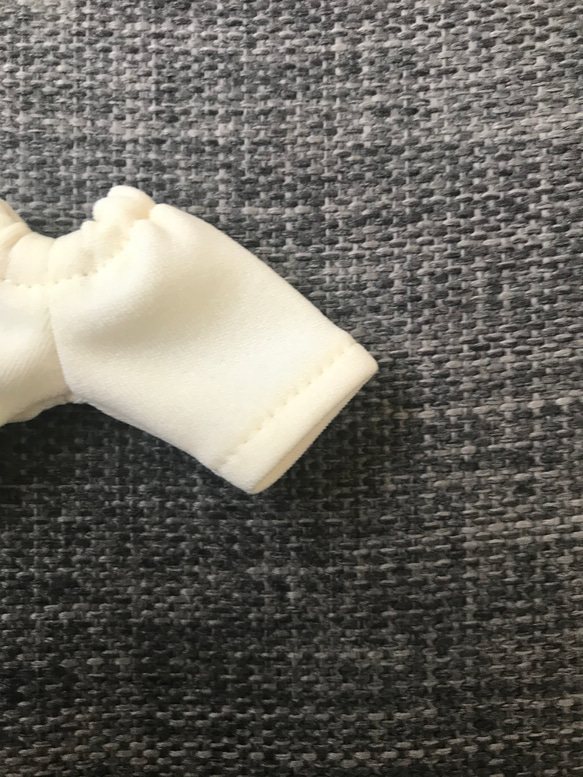 オビツ11 ジャージ素材のハーフパンツ　macaron cream 2枚目の画像