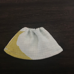オビツ11 コットン ミモレ丈の水色のskirt 2枚目の画像