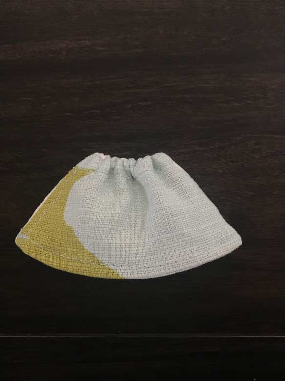 オビツ11 コットン ミモレ丈の水色のskirt 2枚目の画像