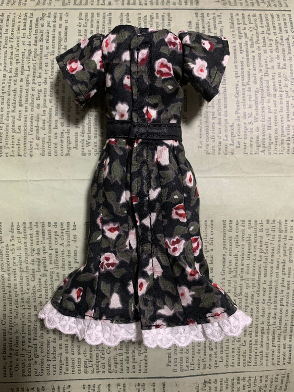 マーメイドワンピース：小花　ブライス　洋服　アウトフィット 4枚目の画像