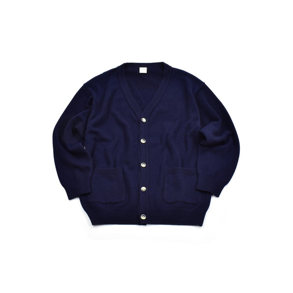 洗えるカシミヤカーディガン(navy) size2 3枚目の画像