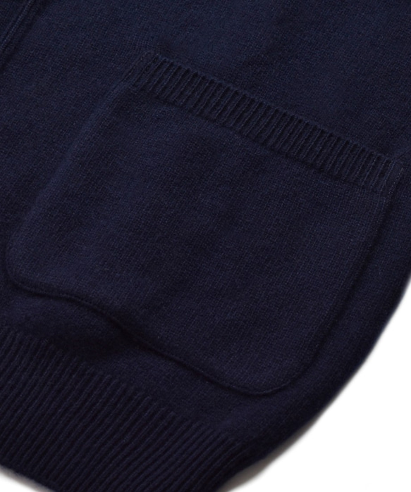 洗えるカシミヤカーディガン(navy) size2 5枚目の画像