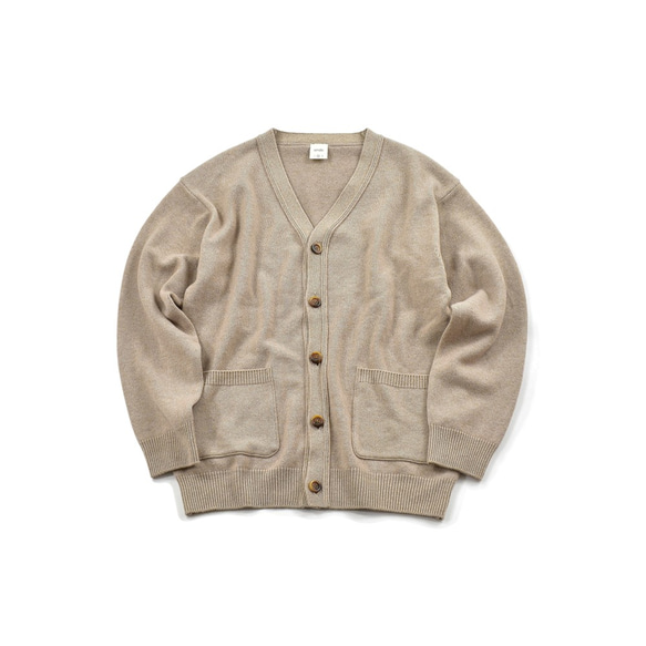 洗えるカシミヤカーディガン(beige) size3 3枚目の画像