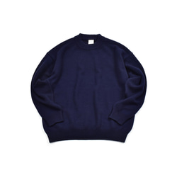 洗えるカシミヤニット(navy) size1 3枚目の画像