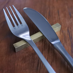 てんてん★真鍮の四角いカトラリーレスト（80mm）15本セット てんてん☆真鍮の四角いカトラリーレスト（80mm）15本セット