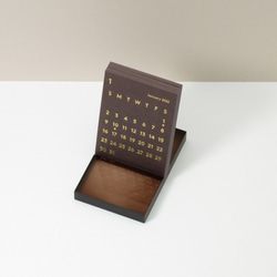CLARA Desk Calendar 2022 Brown｜卓上カレンダー 3枚目の画像