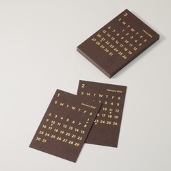 CLARA Desk Calendar 2022 Brown｜卓上カレンダー 4枚目の画像