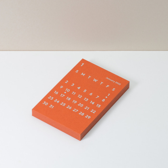 CLARA Calendar Refill 2022 Orange｜卓上カレンダー 1枚目の画像