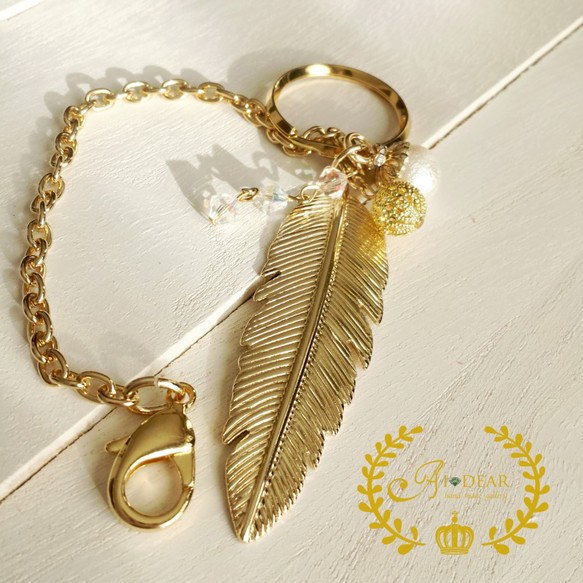 羽根バックチャームアクセサリー バッグチャーム canaria 通販 1659147