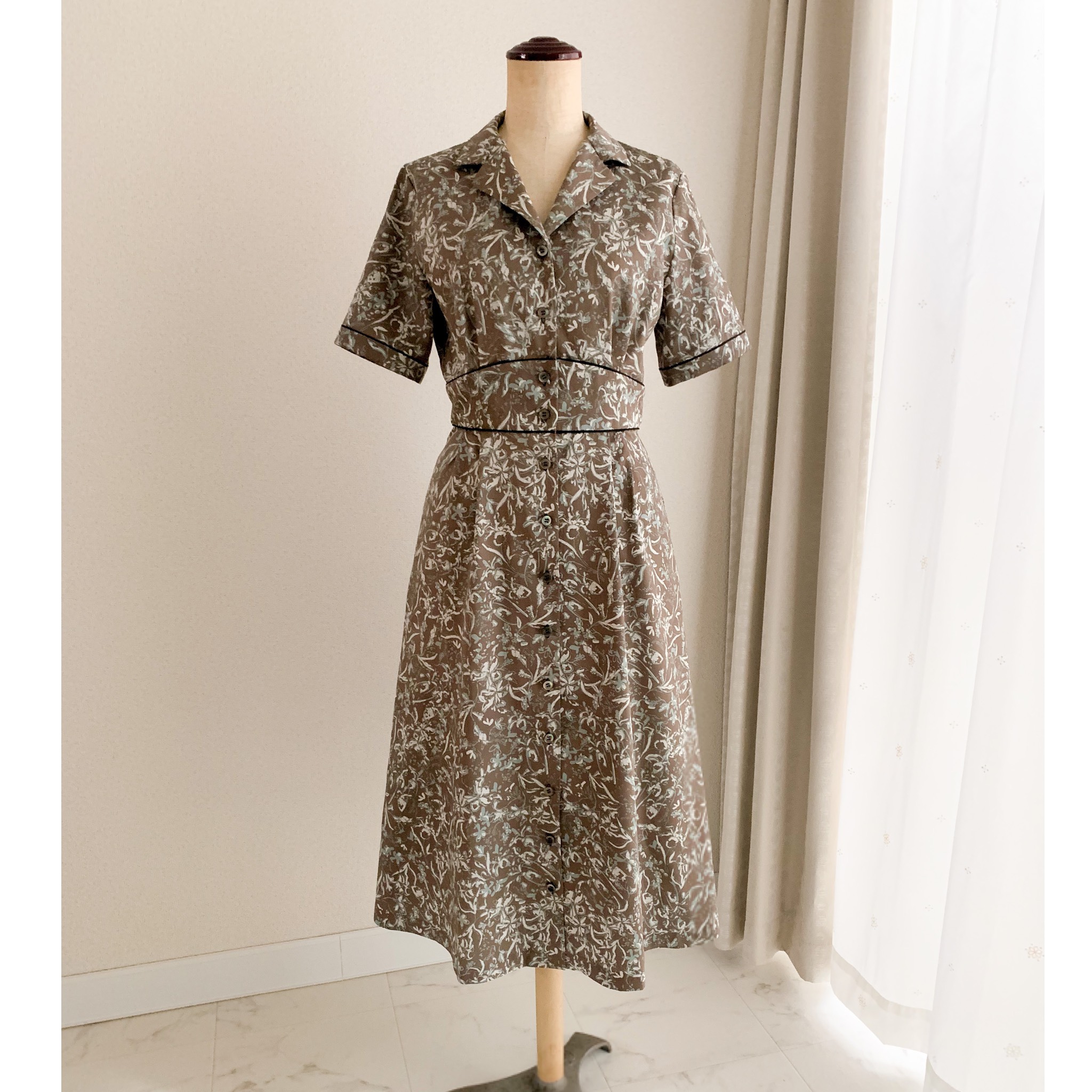   パームリーフ柄 ワンピース 楽天市場】リーフ柄ワンピース ボヘミアン風 : 石垣島の家