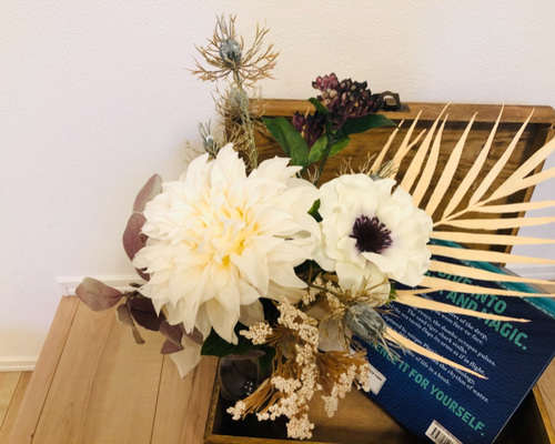 ダリアとアネモネの花束 アートフラワー florist 通販 12483703