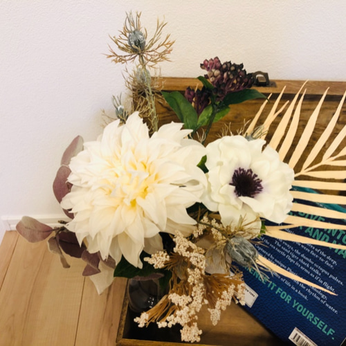 ダリアとアネモネの花束 アートフラワー florist 通販 12483703