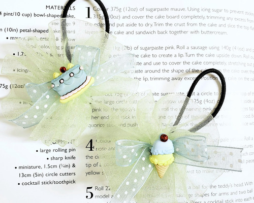 スイーツオーガンジーヘアゴム(GN) ヘアゴム p.m.miporin 通販