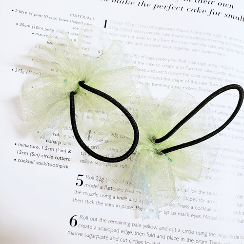 スイーツオーガンジーヘアゴム(GN) ヘアゴム p.m.miporin 通販