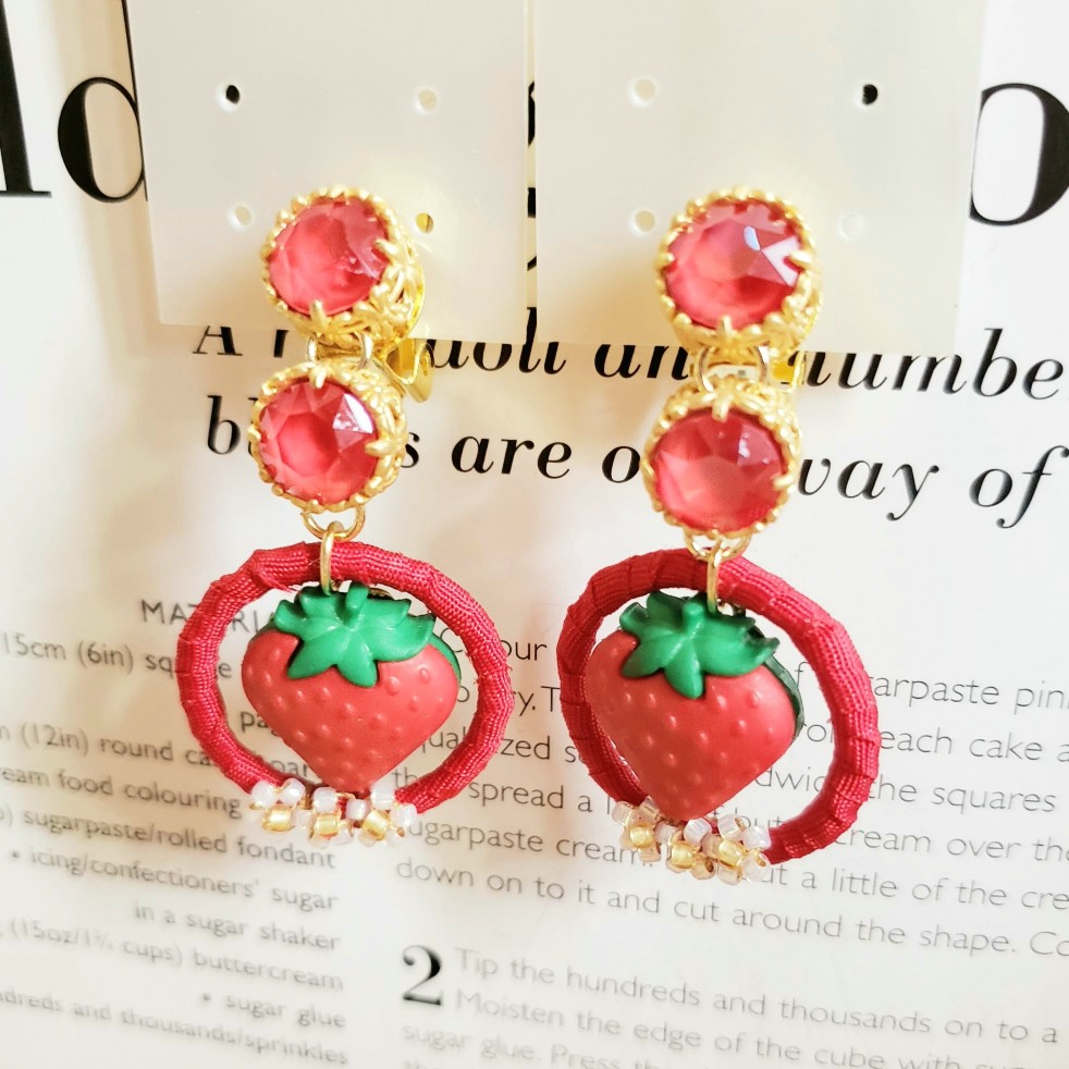 strawberry&floretイヤリング