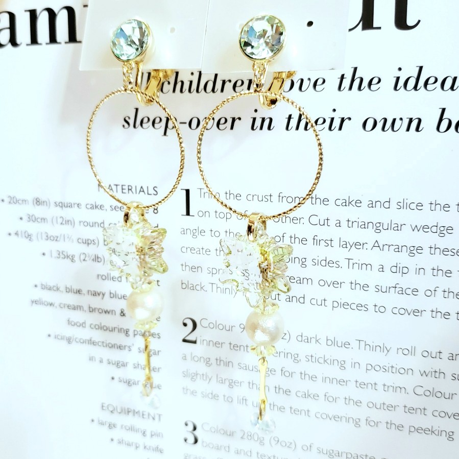 snowflakeイヤリング(GN)