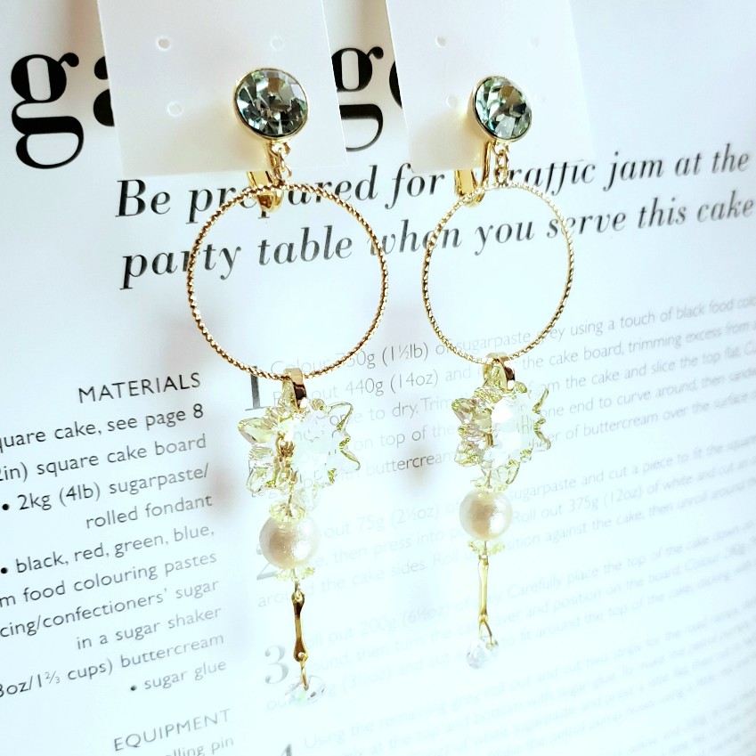 snowflakeイヤリング(GN)