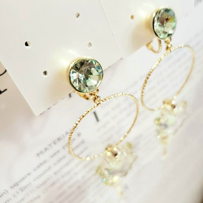 snowflakeイヤリング(GN)