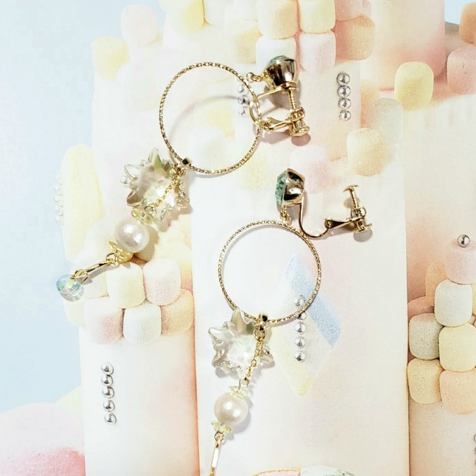 snowflakeイヤリング(GN)