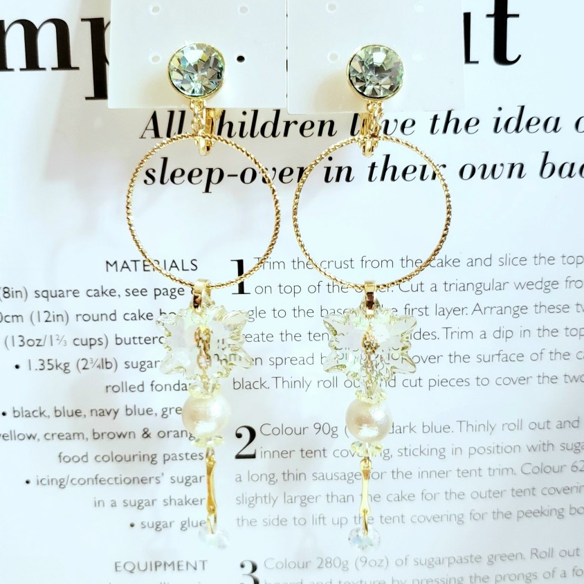 snowflakeイヤリング(GN)