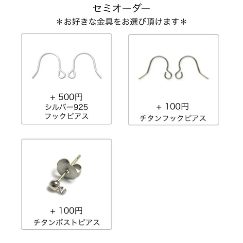 Hoop Earrings ピアス・イヤリング・樹脂ノンホール・14kgf イヤリング 