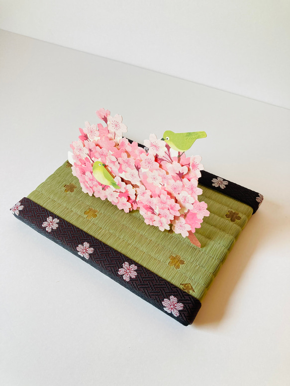 ミニ畳 装飾ミニ畳 桜舞 小サイズ 5枚目の画像