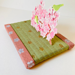 装飾ミニ畳 桜舞 ピンク 小サイズ 5枚目の画像