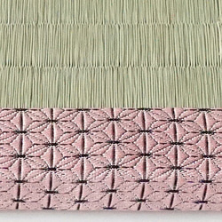 装飾ミニ畳～麻の葉ピンク～ 3枚目の画像